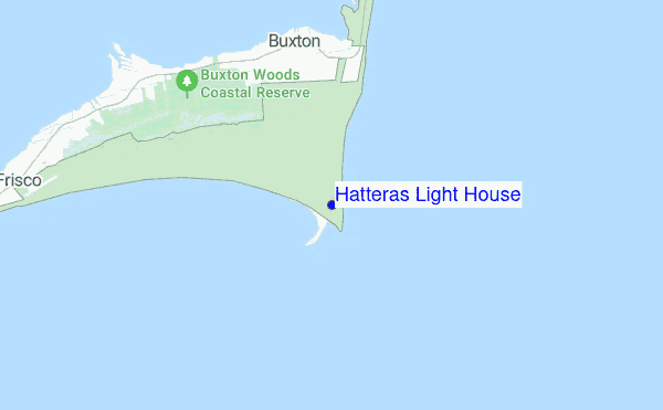 Hatteras Light House location map