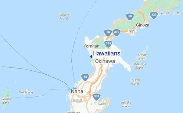 Hawaiians Location Map