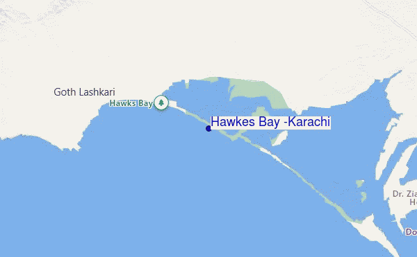 Hawkes Bay (Karachi) location map