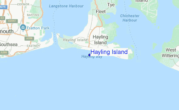 Hayling Island location map