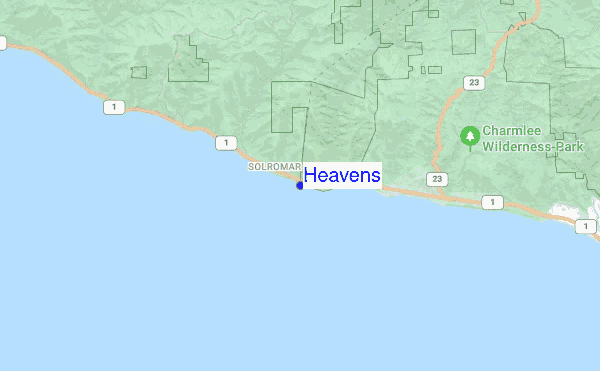 Heavens location map