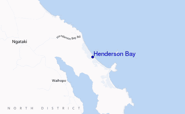 Henderson Bay location map