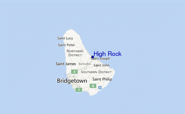 High Rock Location Map