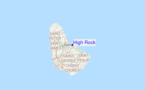 High Rock Location Map