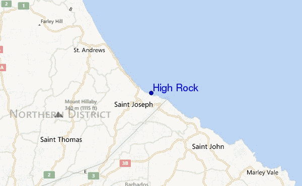 High Rock location map