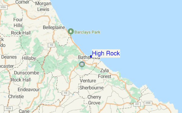 High Rock location map