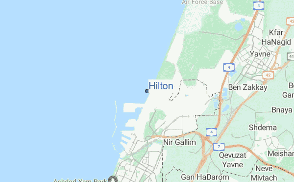 Hilton location map