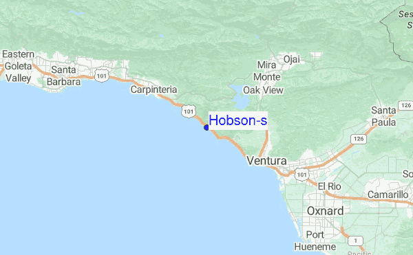 Hobson's Location Map