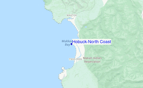 Hobuck/North Coast location map