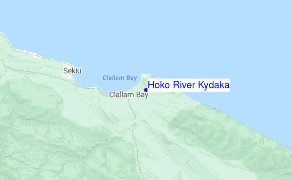 Hoko River Kydaka location map