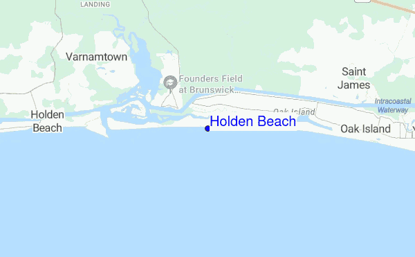 Holden Beach location map