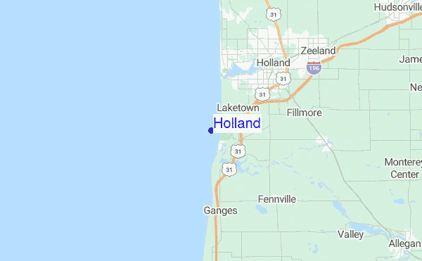 Holland Location Map