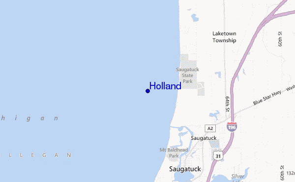 Holland location map