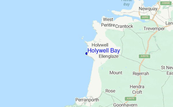 Holywell Bay location map