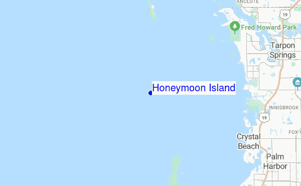 Honeymoon Island location map