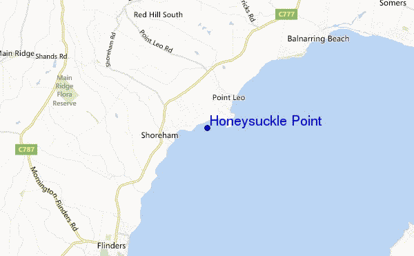 Honeysuckle Point location map