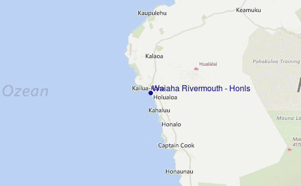 Waiaha Rivermouth / Honls Location Map