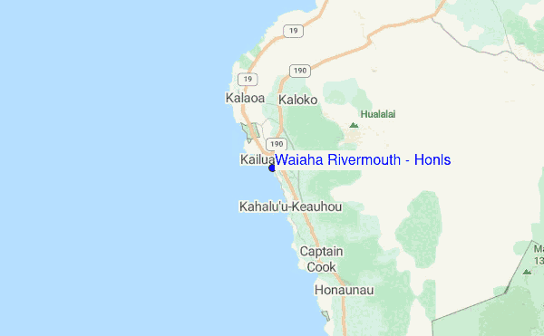 Waiaha Rivermouth / Honls Location Map