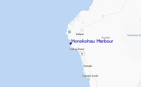 Honokohau Harbour Location Map