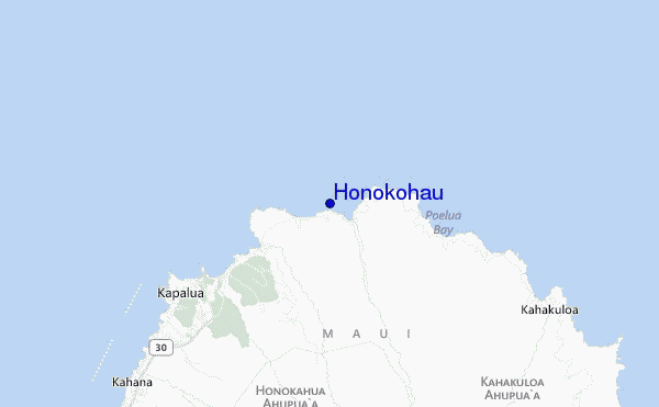 Honokohau location map
