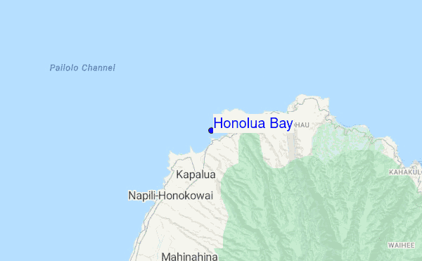 Honolua Bay location map