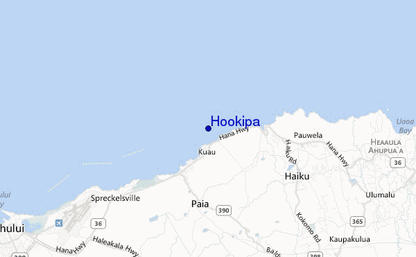Hookipa location map