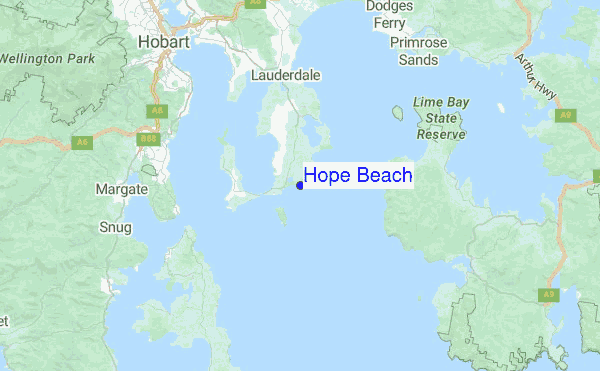 Hope Beach Location Map