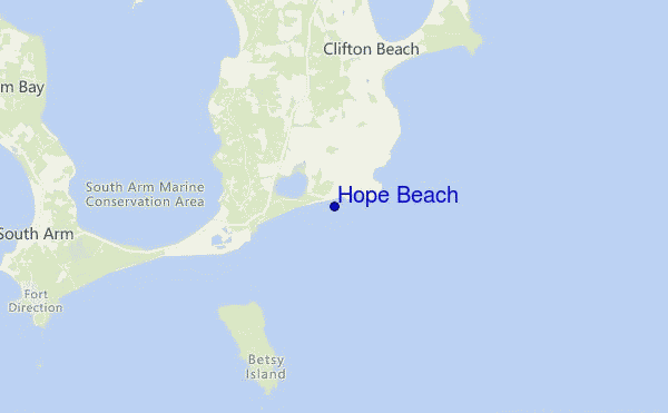 Hope Beach location map