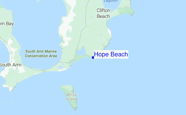 Hope Beach location map