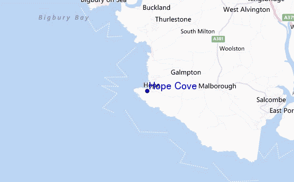Hope Cove location map