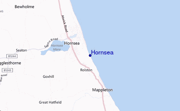 Hornsea location map