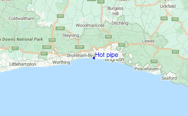 Hot pipe Location Map