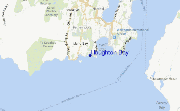Houghton Bay location map