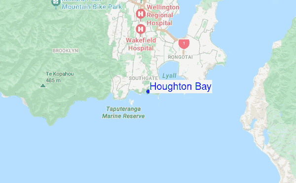 Houghton Bay location map