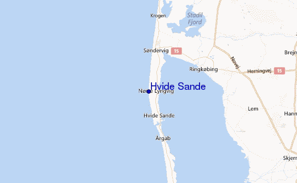 Hvide Sande Location Map