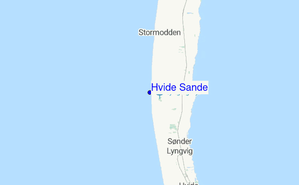 Hvide Sande location map