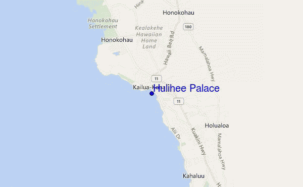 Hulihee Palace location map