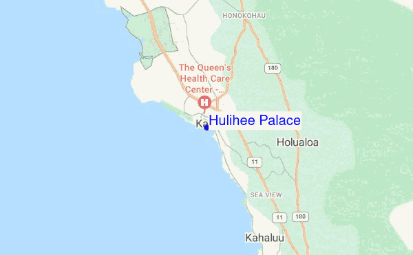 Hulihee Palace location map