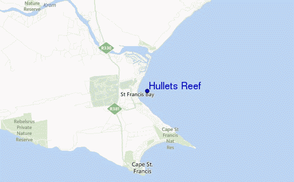 Hullets Reef location map