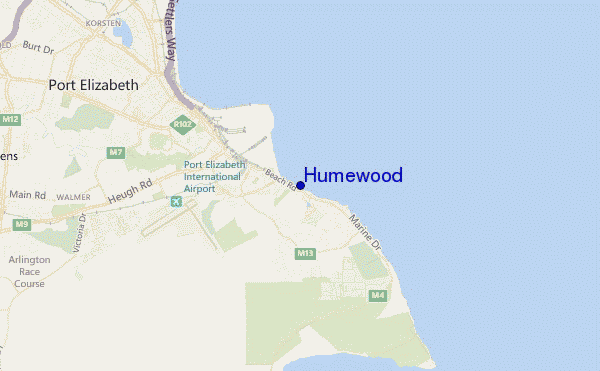 Humewood location map