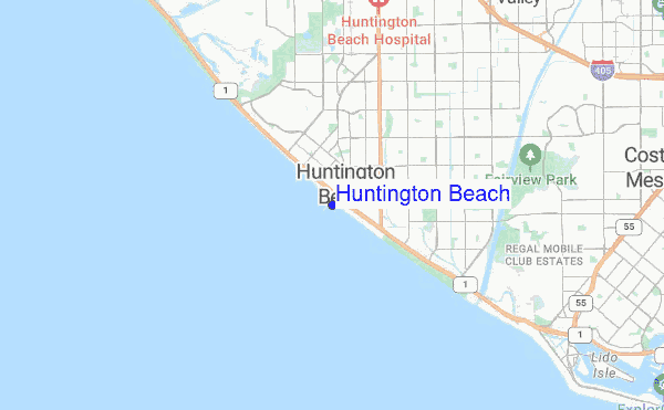 Huntington Beach location map