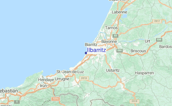 IIbarritz Location Map