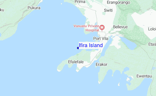 Ifira Island location map