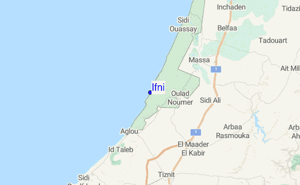 Ifni Location Map