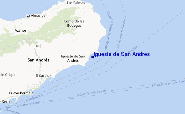 Igueste de San Andres location map