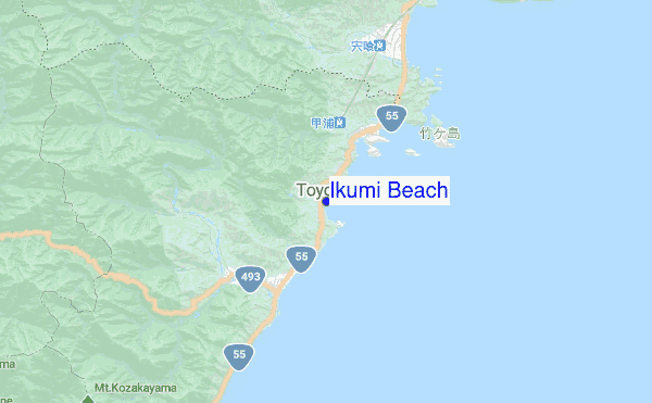 Ikumi Beach location map