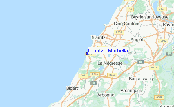 Ilbaritz - Marbella location map