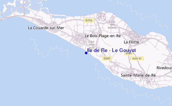 Ile de Re - Le Gouyot location map