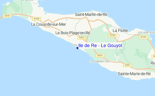 Ile de Re - Le Gouyot location map