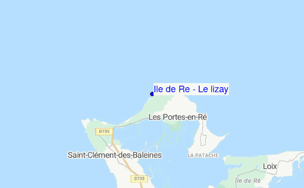 Ile de Re - Le lizay location map